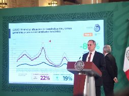 López-Gatell asegura que la epidemia se mantiene a la baja y se ve una disminución considerable en todos los indicadores. SUN / A.Martínez