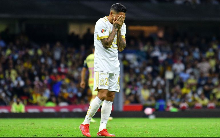 Aunque Tigres ya se ha colocado entre los primeros cuatro de la tabla, Aquino afirmó que les duele haber perdido puntos, por la falta de contundencia. IMAGO7