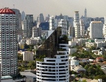 El incidente ocurrió en Tailandia, mientras los pintores intentaban reparar grietas en el piso 26 de un edificio. EFE / ARCHIVO