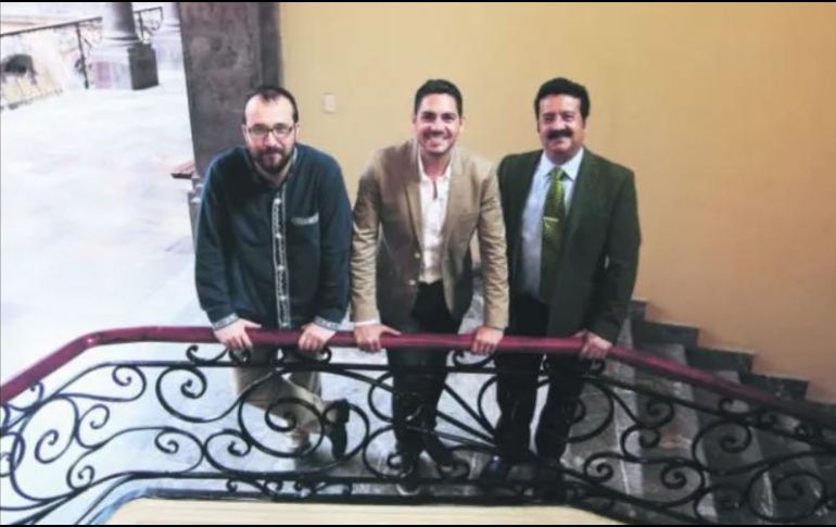 En la foto Diego Escobar, Christopher de Alba y Felipe Arreola. EL INFORMADOR / ARCHIVO