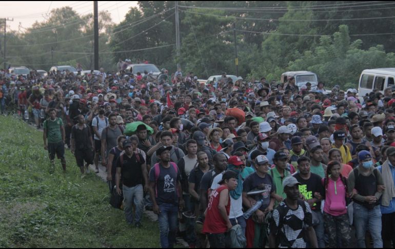 Aproximadamente 70.000 solicitantes de asilo han sido sujetos al programa, que Trump introdujo en enero de 2019 y Biden suspendió en su primer día al mando. EFE/J. BLANCO