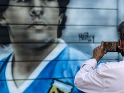 RECORDADO. Este 30 de octubre, en el natalicio de Maradona clubes como Boca Juniors, Barcelona y Napoli lo recordaron con emotivos mensajes. EFE/J. Roncoroni