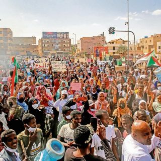 Protestan contra golpe de Estado en Sudán