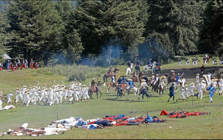 La batalla del Monte de las Cruces representó el primer enfrentamiento formal y también la primera gran victoria de la insurgencia independentista. XINHUA/M. López