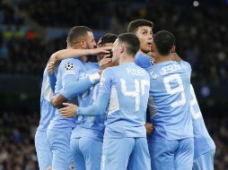 CLAVE. La victoria de este miércoles tranquiliza los ánimos en el Manchester City, justo antes de la importante visita del sábado al Manchester United en el derbi de su ciudad. EFE/M. HAROUN