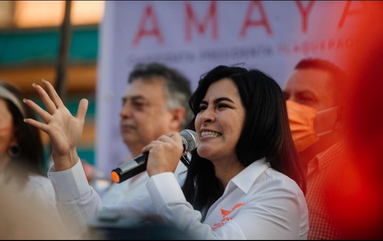 Amaya hizo un llamado a la unidad durante el arranque decampaña para las elecciones extraordinarias de Tlaquepaque. EL INFORMADOR/G. Gallo