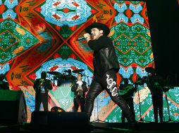 Christian Nodal. En la imagen, el cantante interpreta sus éxitos sobre el escenario del Auditorio Benito Juárez, en las Fiestas de Octubre. EL INFORMADOR/A. Camacho