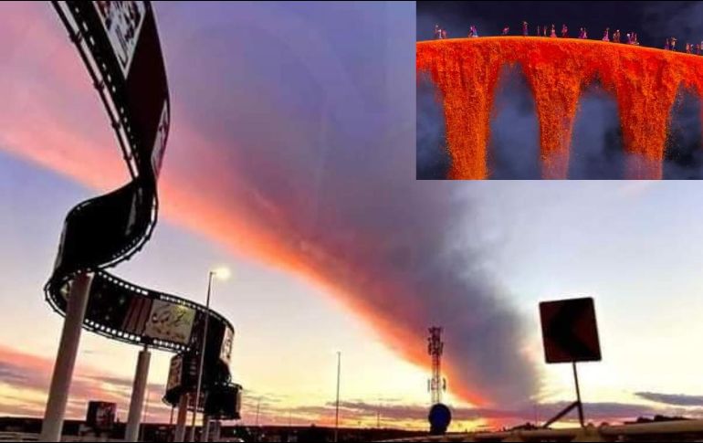 La imagen simula el camino que toman los difuntos para su llegada y salida del mundo terrenal desde el Mictlán, en conmemoración del Día de los Muertos, el pasado 2 de noviembre. ESPECIAL