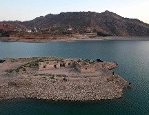 Los restos de Guiri Qasruka pueden visitarse en tierra firme, incluida una casa cuyos muros de piedra siguen en pie. AFP/I. Adnan