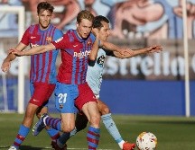 El Barcelona encadenó un nuevo tropiezo al empatar 3-3 en el terreno del Celta de Vigo. EFE / L. Jr