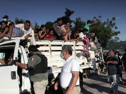 En 15 días los migrantes han caminado unos 250 kilómetros desde que salieron el 23 de octubre de Tapachula. EFE / J. Blanco