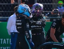 VENTAJA. Bottas y Hamilton saldrán en primero y segundo lugar en el circuito del Autódromo Hermanos Rodríguez. IMAGO7