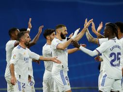 IMPULSO. Con 27 puntos, el Real Madrid tiene ahora dos puntos más que la Real Sociedad (2ª). EFE/J. MARTIN