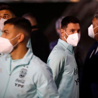 Messi entrena aparte en la práctica de Argentina