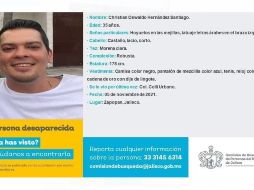 El sábado la familia acudió a presentar la denuncia por su desaparición ante la Fiscalía Especial en Personas Desaparecidas. ESPECIAL