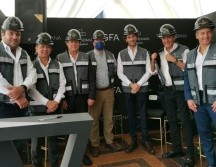 De izquierda a derecha, Jaime Fasja, Pablo Lemus, Xavier Orendain, Marcos Fasja, Juan José Frangie y Jimmy Arakanji en el evento. CORTESÍA
