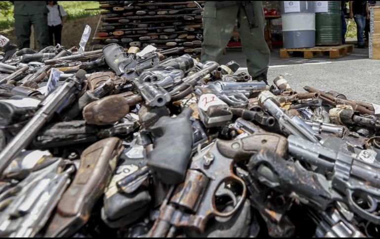Armas de contrabando son utilizadas por cárteles de la droga en México. NOTIMEX/Archivo
