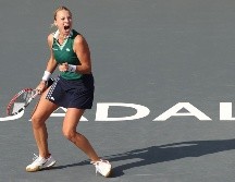 Con su primera victoria histórica en este prestigioso torneo, Kontaveit tomó la delantera en el Grupo Teotihuacán. AFP/M. STOCKMAN
