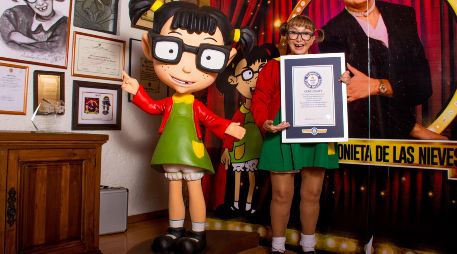 María Antonieta de las Nieves entró en los Guinness World Records por la longevidad de su personaje La Chilindrina. EFE/Guinness World Records