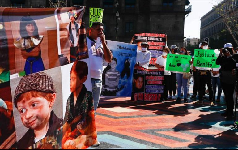 El domingo pasado, familiares y amigos de Octavio Ocaña realizaron una marcha en Ciudad de México para exigir justicia por la muerte del actor. SUN/ARCHIVO