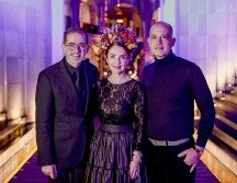 Alfonso Martínez, Lisette Trepaud y Armando de la Gaeza. CORTESÍA