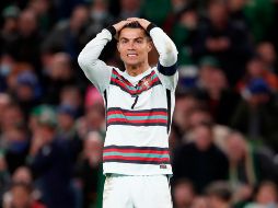 FRUSTRADO. Un remate de CR7 se quedó muy cerca de colarse en la portería y habría dado una mayor comodidad al cuadro luso. AP/P. MORRISON