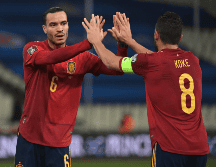 La selección española llegó a 17 unidades en siete partidos disputados. AFP/A. Messinis