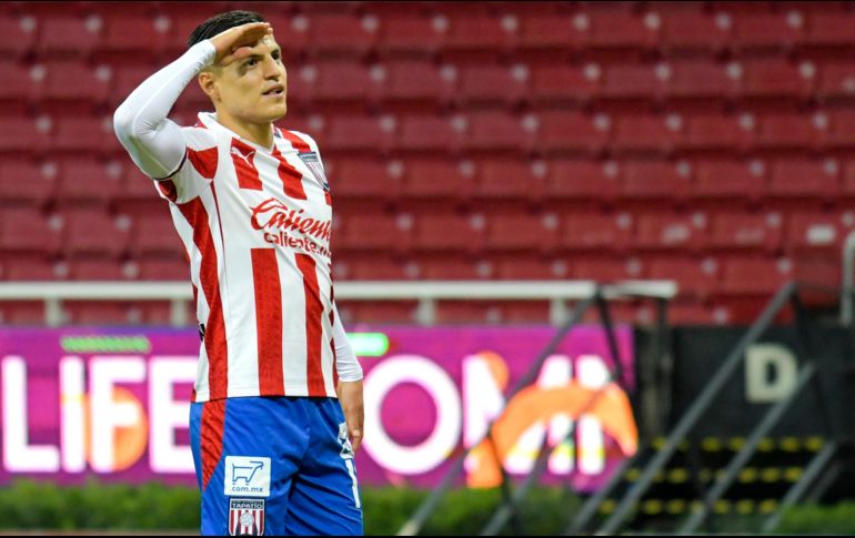 GOLEADOR. Ronaldo Cisneros fue el autor del único tanto del Tapatío, tras un penal sobre el 