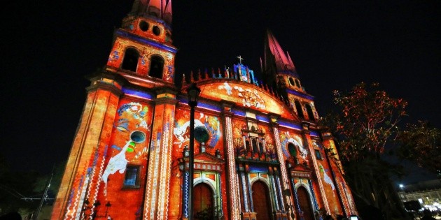 Guadalajara: Arranca el espectáculo de videomapping en el centro histórico de Guadalajara