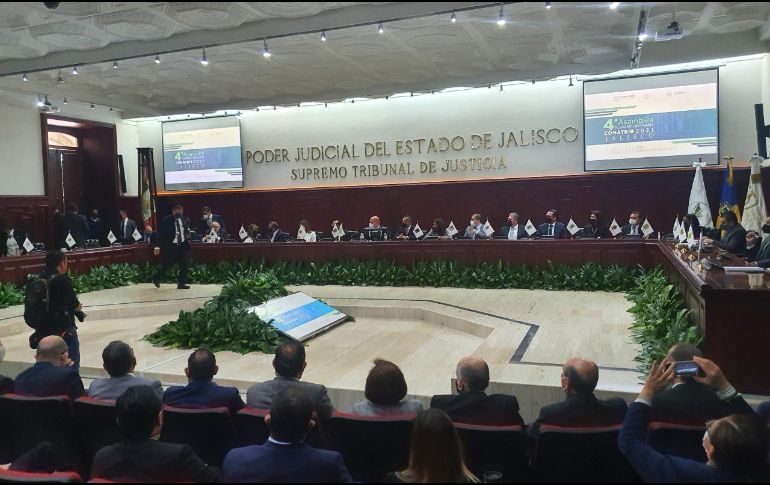 El Supremo Tribunal de Justicia de Jalisco fue sede de la cuarta asamblea ordinaria de la Comisión Nacional de Tribunales Superiores de Justicia. EL INFORMADOR / R. Rivas