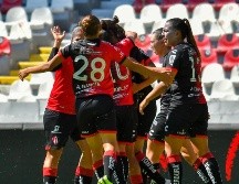 IMPARABLES. Las rojinegras no conocen la derrota desde hace ocho duelos. TWITTER/@AtlasFCFemenil