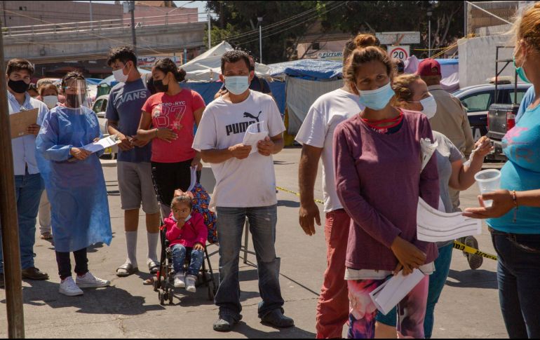 Vacuna. Algunos migrantes fueron vacunaos en su paso por México. Archivo/ SUN/ AFBV