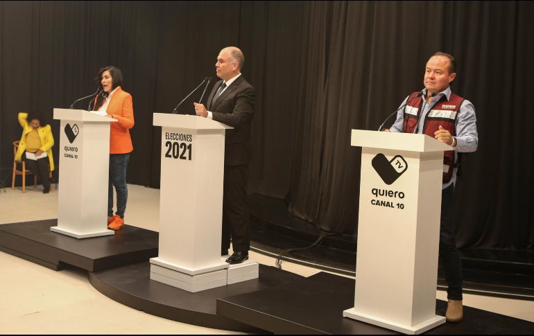 El debate entre los candidatos a la presidencia municipal de Tlaquepaque fue televisado. EL INFORMADOR/G. Gallo