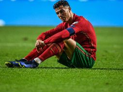 FRUSTRADO. Cristiano Ronaldo sueña con disputar su quinta Copa del Mundo. Para hacerlo, deberá liderar a su equipo en el Repechaje. AFP/P. MELO
