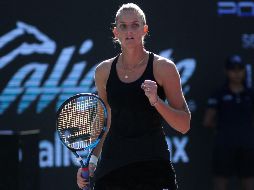 ESPERANZAS. Pliskova tendrá que esperar una derrota de Garbiñe Muguruza para poder meterse a las Semifinales. AFP/U. RUIZ