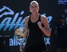 ESPERANZAS. Pliskova tendrá que esperar una derrota de Garbiñe Muguruza para poder meterse a las Semifinales. AFP/U. RUIZ