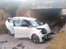 El accidente ocurrió sobre carretera a Morelia, a su cruce con la calle Mariano Bocanegra, en el poblado de Buenavista. ESPECIAL /
