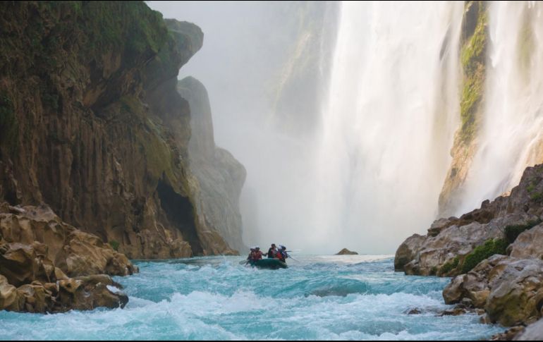 Cascada de Tamul. ESPECIAL/SECRETARÍA DE TURISMO DE SAN LUIS POTOSÍ.