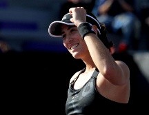ESPERA RIVAL. La segunda finalista del certamen, y quien será la rival de Muguruza en el partido por el título, se definirá en la sesión nocturna cuando se enfrenten la griega Maria Sakkari frente a la estonia Anett Kontaveit. AFP/U. RUIZ