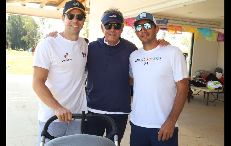 Carlos Lamadrid, Waldo Miranda y Rodrigo Miranda. GENTE BIEN JALISCO/CLAUDIO JIMENO