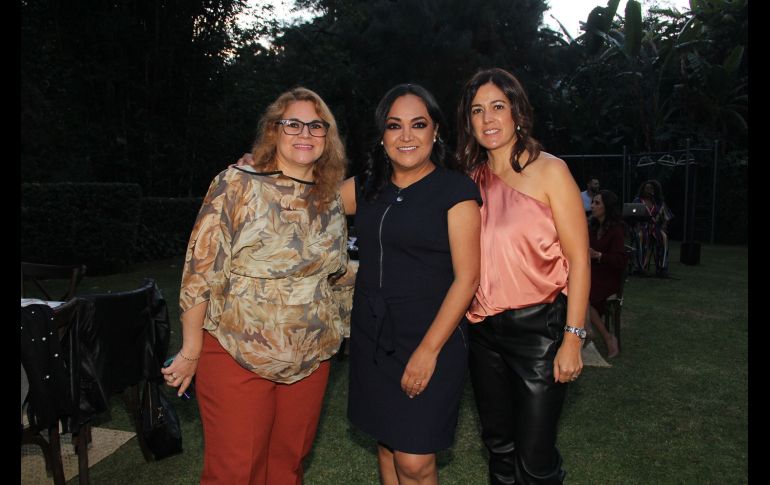 Lidia Azpeitia, Mónica Fajardo y Lupita Orozco. GENTE BIEN JALISCO/ESMERALDA ESCAMILLA