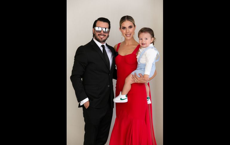 Hassan López, Ana Paula Verá y André López Vera. GENTE BIEN JALISCO/JORGE SOLTERO