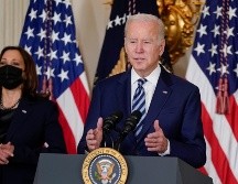 Biden traspasó el poder a la vicepresidenta Harris por poco más de una hora. AP/ARCHIVO