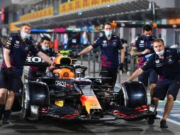 El tapatío, quien ya ha corrido en la pista a diferencia de los otros pilotos de F1, no tiente tener ventaja para este fin de semana. EFE / N. Thekkayil