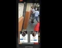 De los tres jóvenes que participan, uno graba el ataque, otro golpea al adulto mayor y otro solo aparece detrás del agresor. ESPECIAL