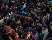 Según autoridades mexicanas, entre los migrantes hay menores, embarazadas y personas con enfermedades. AP/F. Márquez
