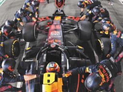 Imprecisión. Red Bull fue cauteloso con Pérez, quien pudo haber terminado entre los tres primeros. Cortesía 