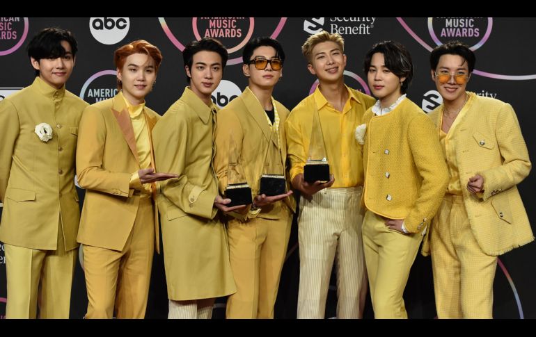 BTS triunfó como “Artista del año” en los American Music Awards 2021. AP / J. Strauss