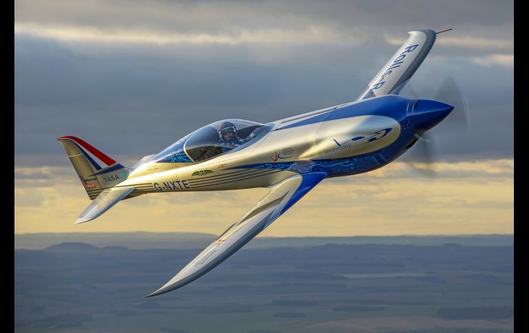 El 'Spirit of innovation' esta en espera de ser reconocido oficialmente como el avión eléctrico más rápido del mundo. ROLLS-ROYCE/JOHN M DIBBS