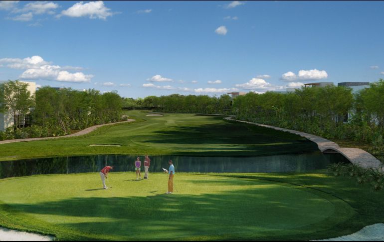 El campo de golf Mayakoba Country Club será el primer campo diseñado por el renombrado golfista español Sergio García en México. ESPECIAL